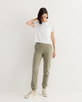spodnie joggers oliwka
