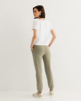 spodnie joggers oliwka