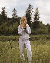 bluza lola jasno szary melanż