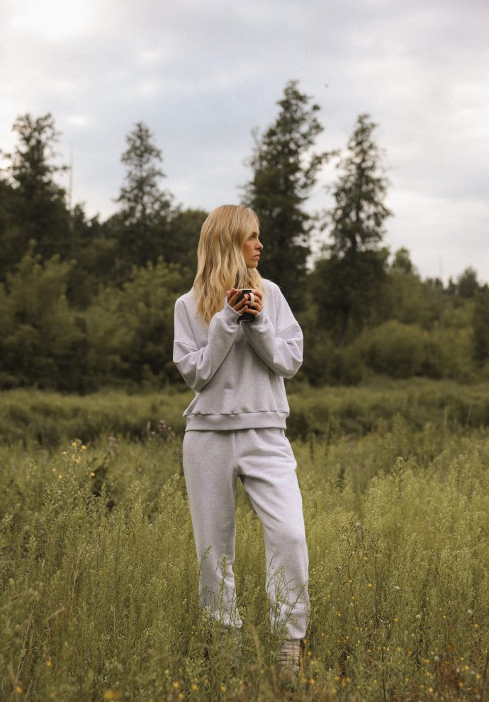 bluza lola jasno szary melanż