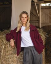 kurtka olivia bordowa