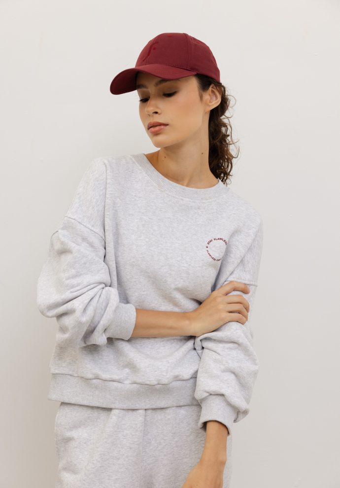 bluza lola jasno szary melanż