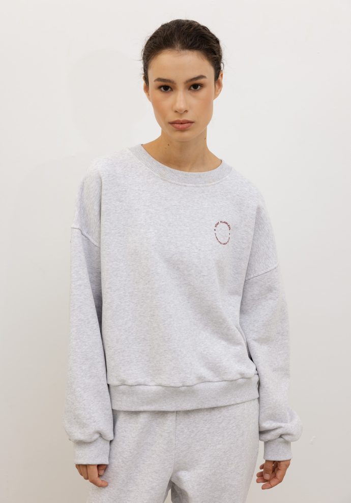 bluza lola jasno szary melanż