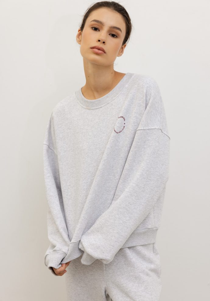 bluza lola jasno szary melanż