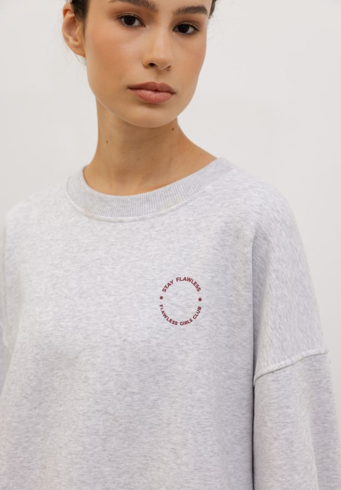 bluza lola jasno szary melanż