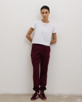 spodnie joggers wino