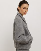 wełniana kurtka margo szara