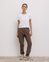 spodnie joggers kakao