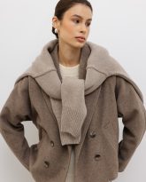 wełniana kurtka willow taupe