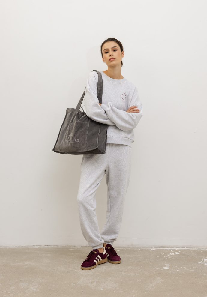 TORBA POPPY CIEMNO SZARA