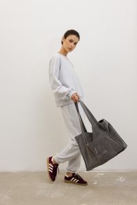 TORBA POPPY CIEMNO SZARA