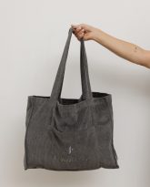 TORBA POPPY CIEMNO SZARA