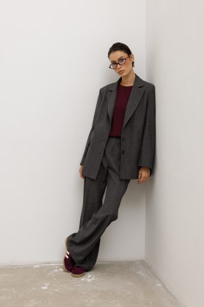 marynarka petra szaro- bordowa