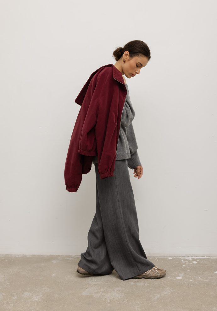 spodnie cora szary denim