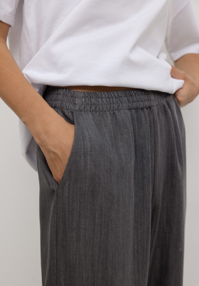 spodnie cora szary denim