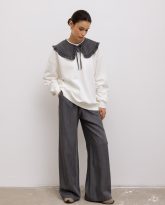 kołnierzyk cora szary denim