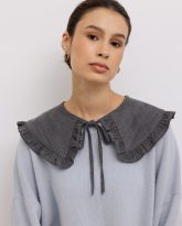 kołnierzyk cora szary denim