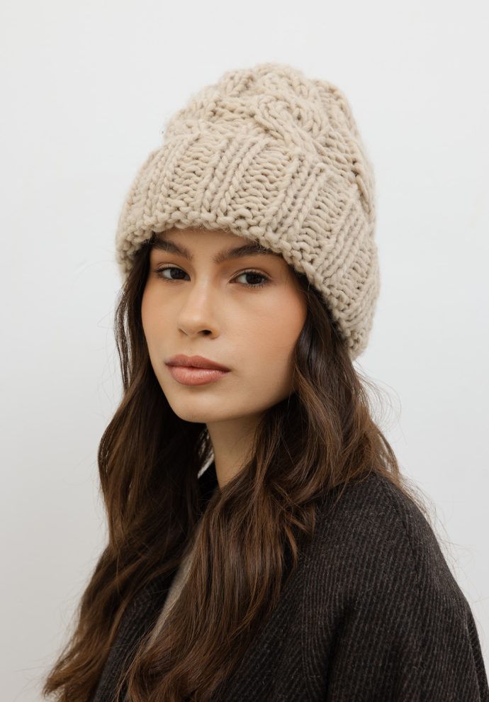 czapka prince beżowa