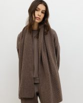 wełniany szalik ines brązowy