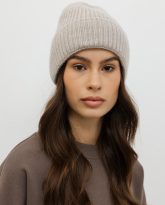 wełniana czapka ines beżowa