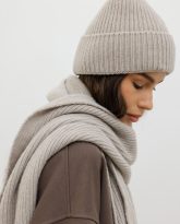 wełniana czapka ines beżowa