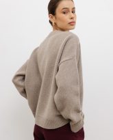 wełniany sweter ines taupe