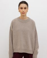 wełniany sweter ines taupe