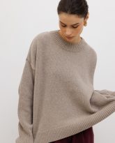 wełniany sweter ines taupe