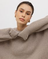 wełniany sweter ines taupe