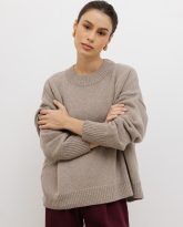 wełniany sweter ines taupe