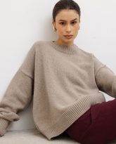 wełniany sweter ines taupe