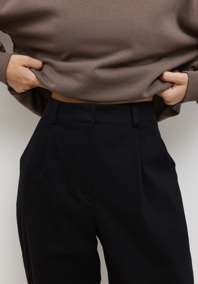 spodnie marina czarne