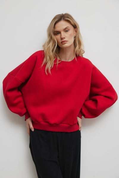 BLUZA JESS KARMINOWA