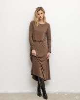 sukienka beverly brązowa