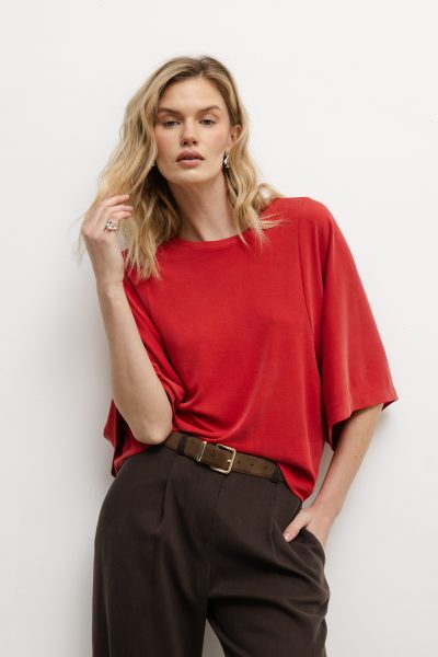 T-SHIRT LUNA CZERWONY