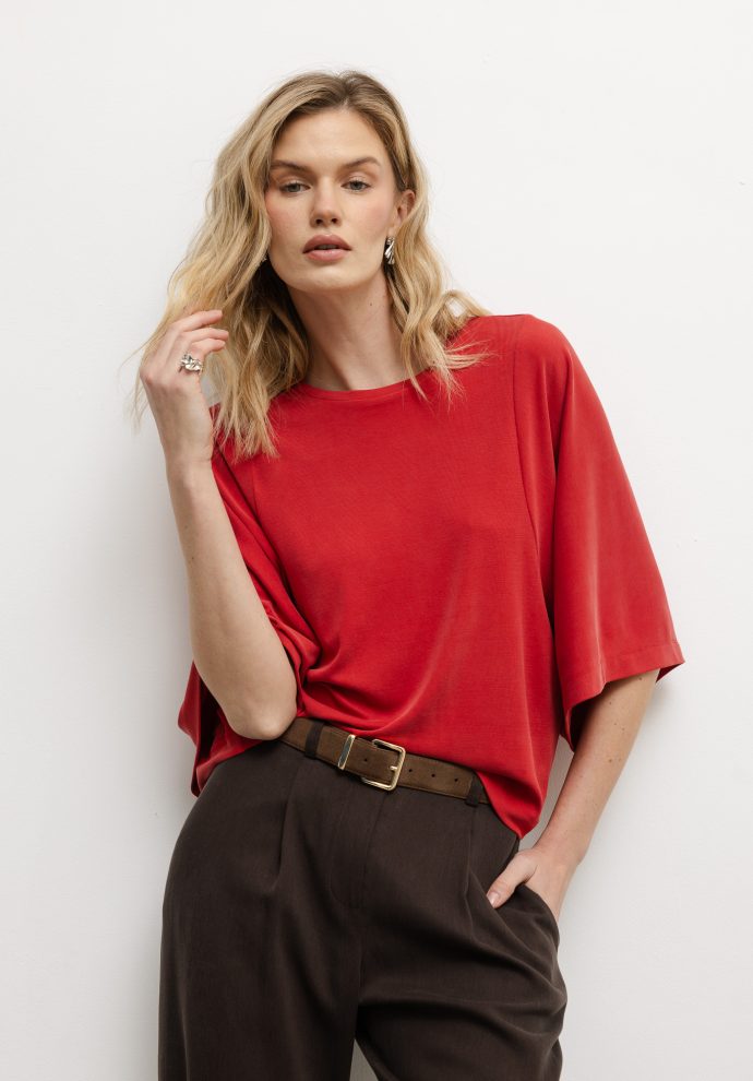 t-shirt luna czerwony