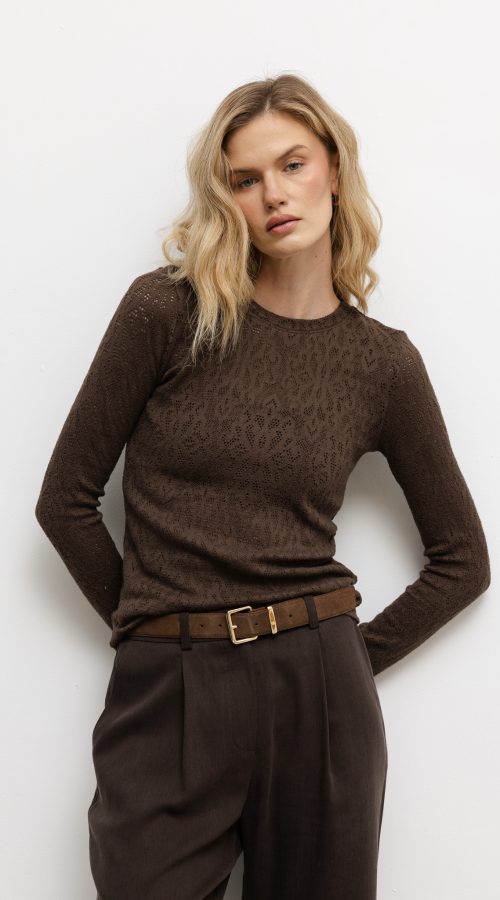 bluzka corrine czekoladowa