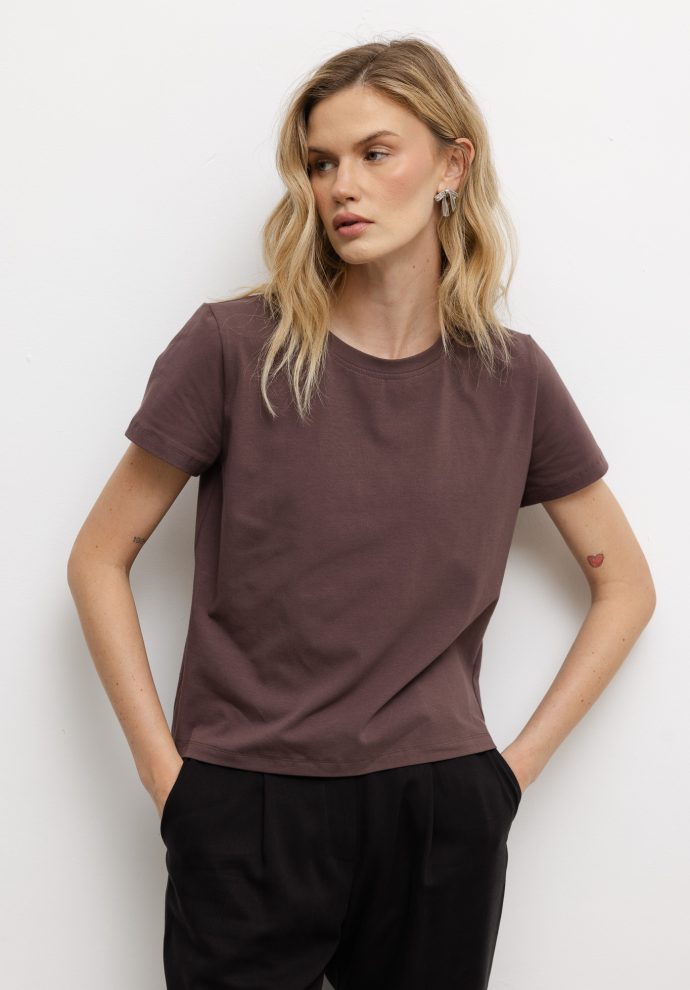 t-shirt lily czekoladowy