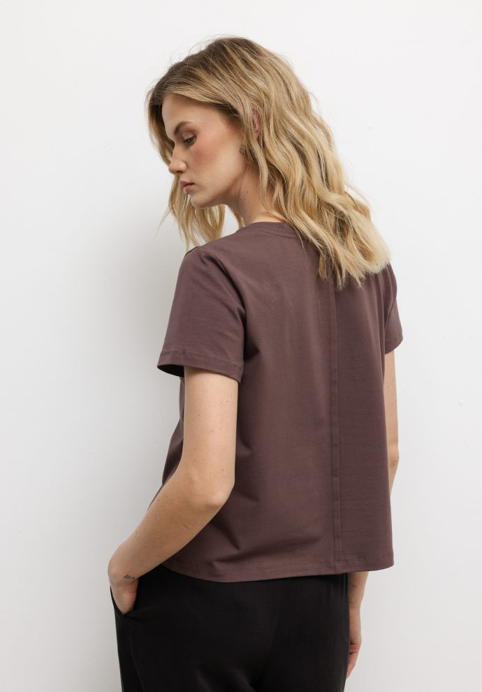 t-shirt lily czekoladowy