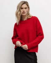 wełniany sweter jessie czerwony