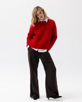 wełniany sweter jessie czerwony