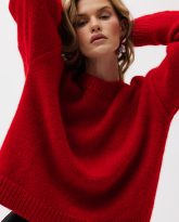 wełniany sweter jessie czerwony