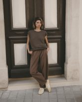 spodnie pablo brązowe