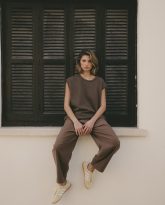 spodnie pablo brązowe