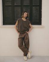 spodnie pablo brązowe