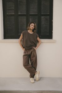 SPODNIE PABLO BRĄZOWE