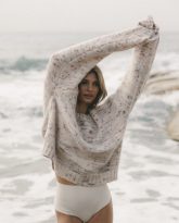 wełniany sweter petra ecru