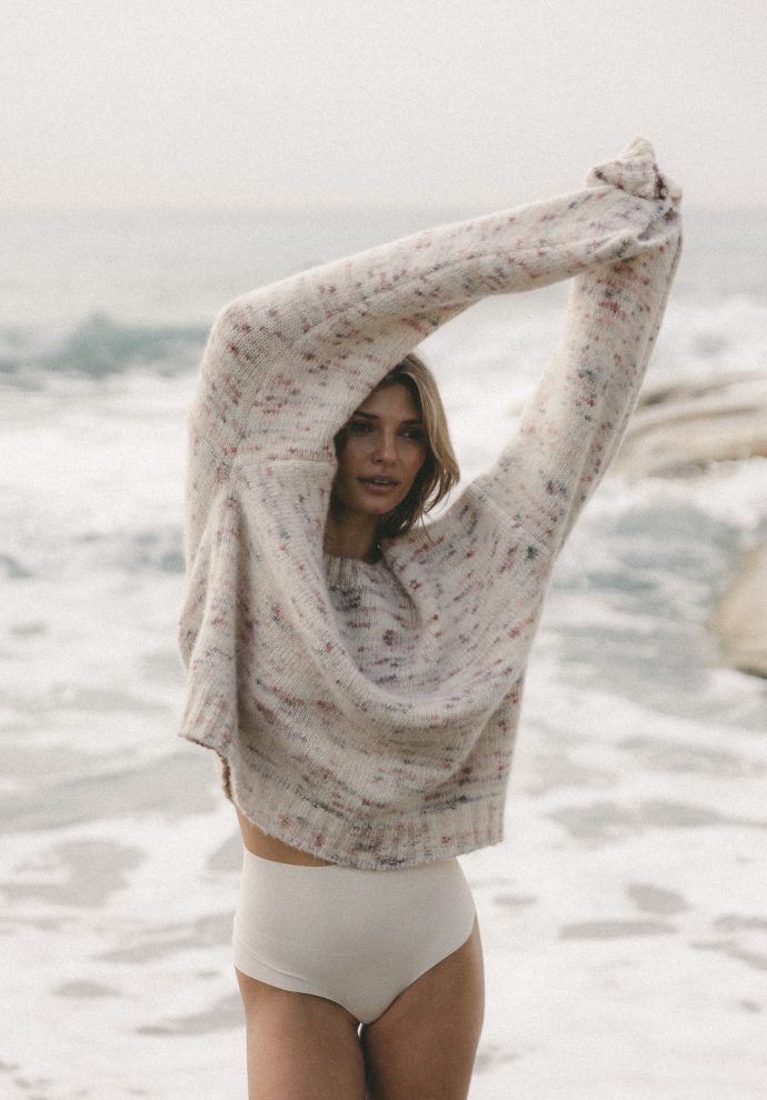 wełniany sweter petra ecru