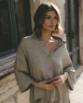 KOSZULA MEL MELANŻ OLIWKA