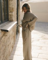 KOSZULA MEL MELANŻ OLIWKA